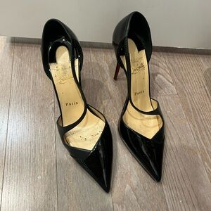 Christian Louboutin round and square patent and leather